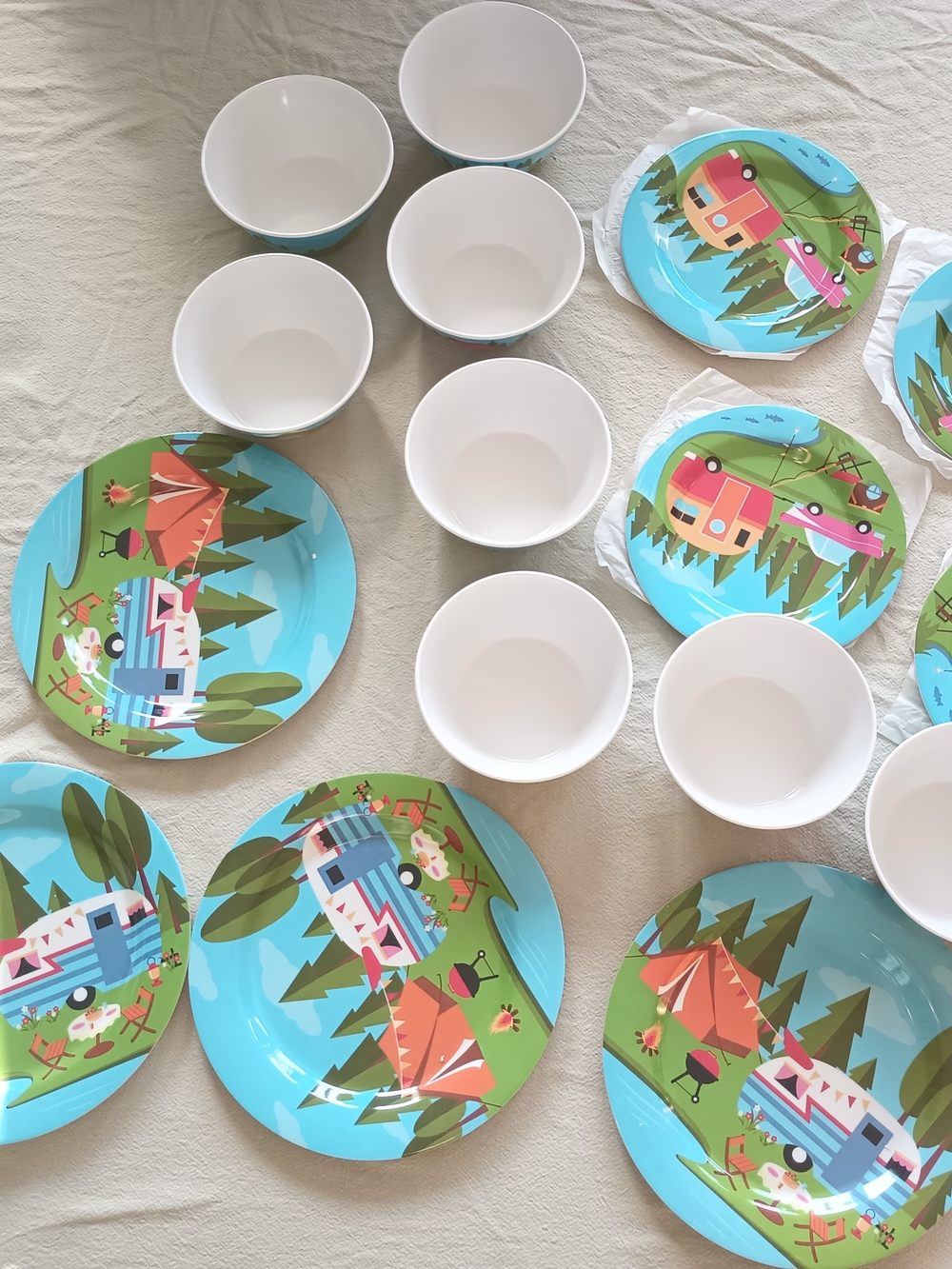 Happy Camper Dinnerware Set